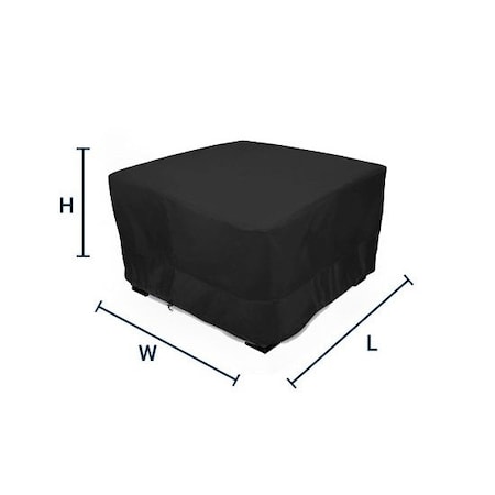 Eevelle Meridian Square Table Set Cover, Black, 98 in L x 98 in W x 25.5 in H MDTSQCL-BLK